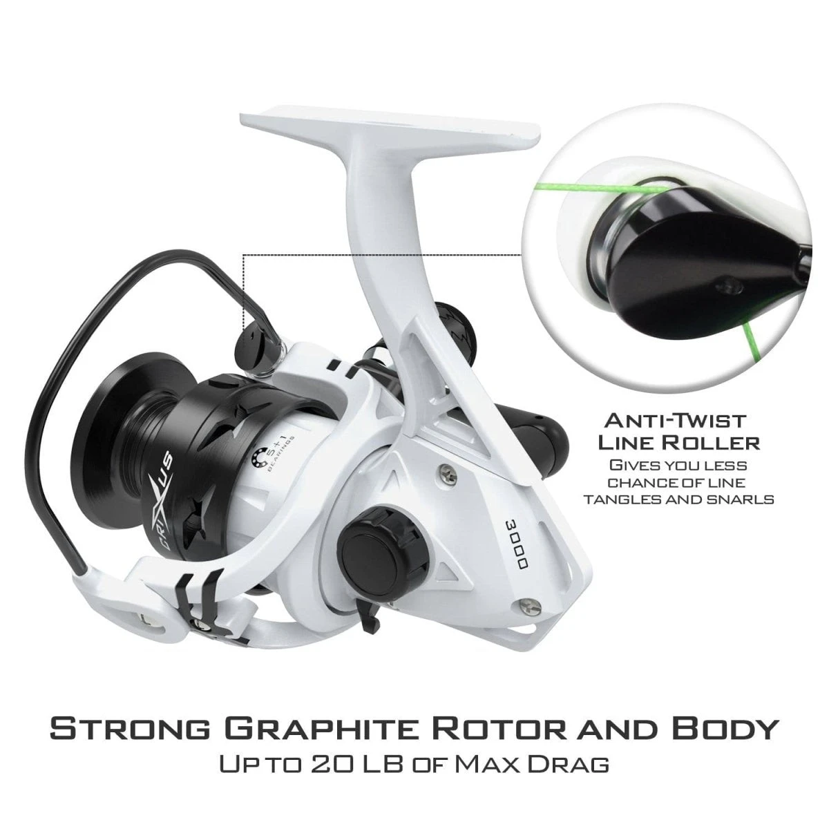 3 PACK KastKing Crixus IM6 Spinning Combo 7'0" Medium Fast 2 Pc 8 3 PACK KastKing Crixus IM6 Spinning Combo 7'0" Medium Fast 2 Pc - Image 6