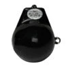 Bullet Weight Coated Ball With Fin Down Rigger 10 Lb Black Qty 1