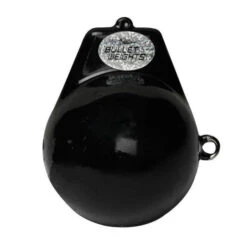Bullet Weight Coated Ball With Fin Down Rigger 10 Lb Black Qty 1
