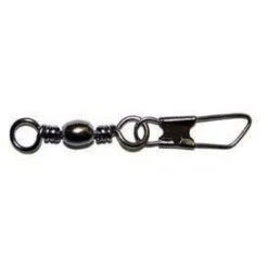 Eagle Claw Barrel Swivel W/Interlock Snap Qty 20 Black