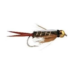 FAS BH Prince Nymph Fly Natural Peacock Qty 12
