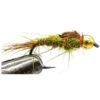 FAS Hand Tied Bead Head Pheasant Tail Nymph Barbless Olive Sz 14 Qty 6