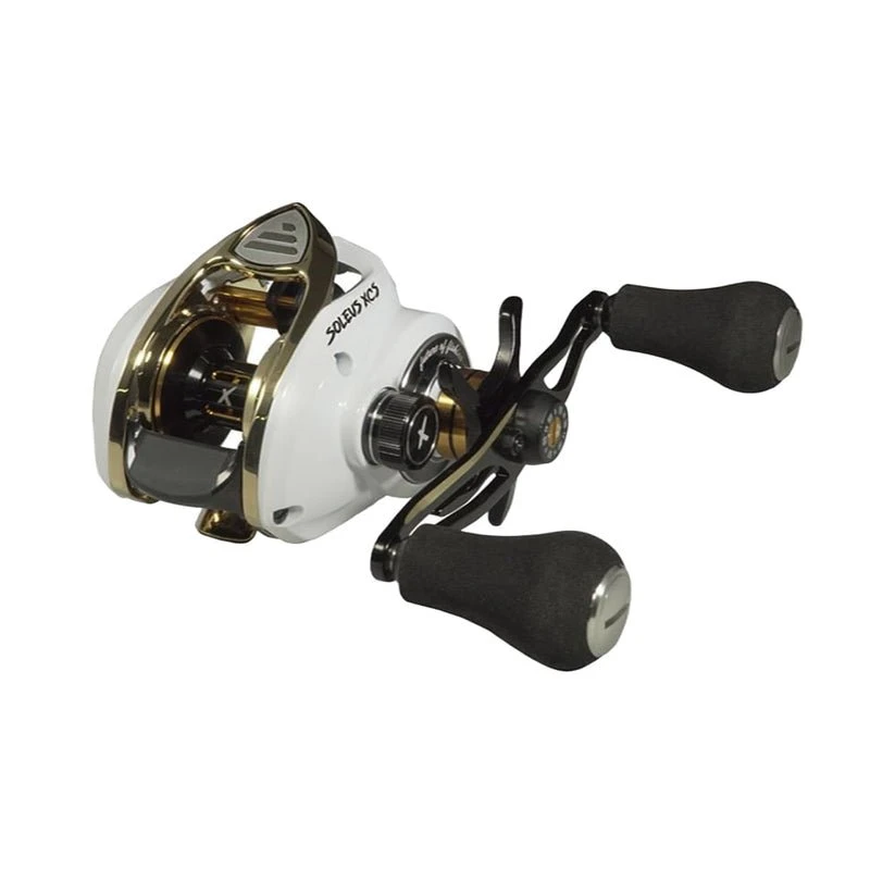 Favorite SLSW6XR Soleus XCS Casting Reel 6.6:1 Right Handed White/Gold 4 Favorite SLSW6XR Soleus XCS Casting Reel 6.6:1 Right Handed White/Gold - Image 2