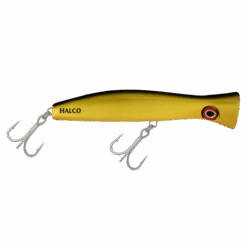 Halco Roosta Popper 195 Haymaker 7-1/2" 4-1/4 Oz -Fish and Save halco roosta popper 195 haymaker 7 12 4 14 ozcrankbaithalco611070803189chrome gold black backfishandsave 632511