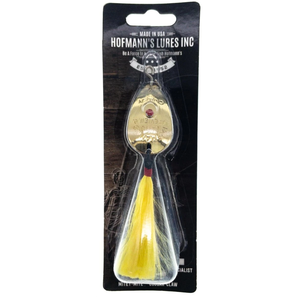 Hofmanns Lures Spinning Queen 1/4 Oz. Gold Yellow 3 Hofmanns Lures Spinning Queen 1/4 Oz. Gold Yellow
