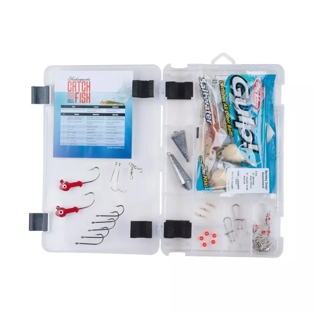 Shakespeare Catch More Fish Surf/Pier Spin Combo Tackle Box/Tackle. 7' 2pc Med 4 Shakespeare Catch More Fish Surf/Pier Spin Combo Tackle Box/Tackle. 7' 2pc Med - Image 2