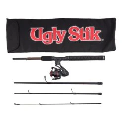 Shakespeare Ugly Stik GX2 Travel Kit Spin Combo W Bag, Sz 30, 6'6" 4 Pc, Medium