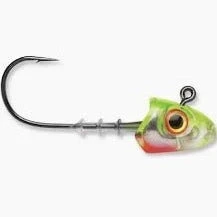 Storm 360GT Rattling Jig Heads 1/8 Oz Qty 2 Chartreuse Ice