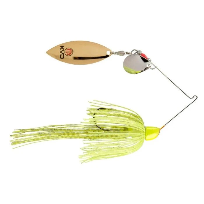 Strike King Finesse Spinnerbait Willow/Colorado Blades 3/8 Oz Chartreuse 3 Strike King Finesse Spinnerbait Willow/Colorado Blades 3/8 Oz Chartreuse