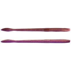 Strike King KVD Perfect Plastic Finesse Worm 6.5" 12pk -Fish and Save strike king kvd perfect plastic finesse worm 65 12pkplasticsstrike king051034209969ox bloodfishandsave 430859